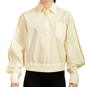 Scuderia Ferrari Women's Ivory Long Sleeve Blouse Shirt US S IT 40